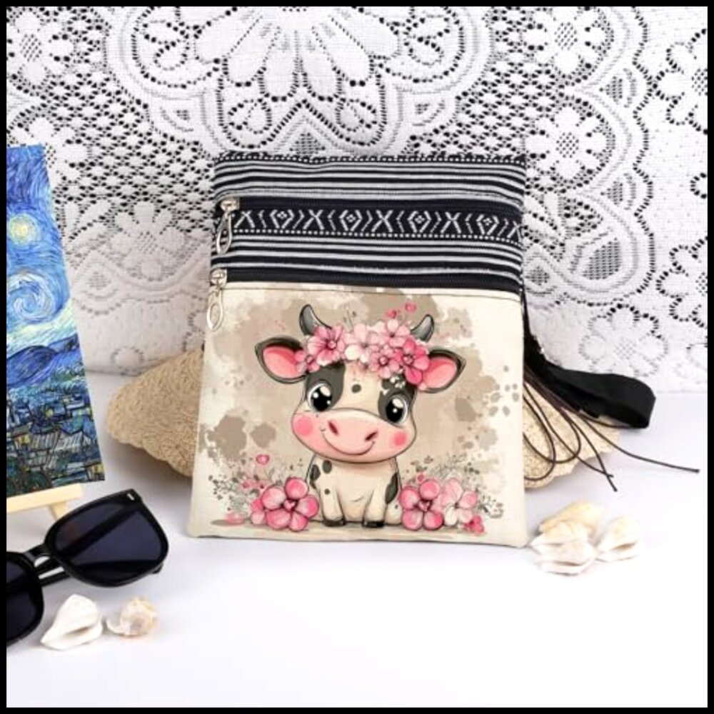 Polyester Crossbody Bag With Adjustable Strap, Du… - image 3